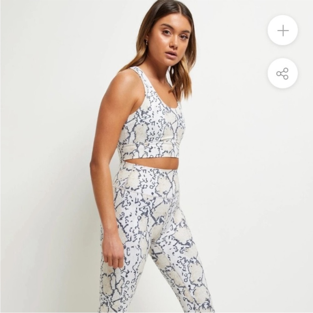 ALLFENIX Matching Printed Workout Set